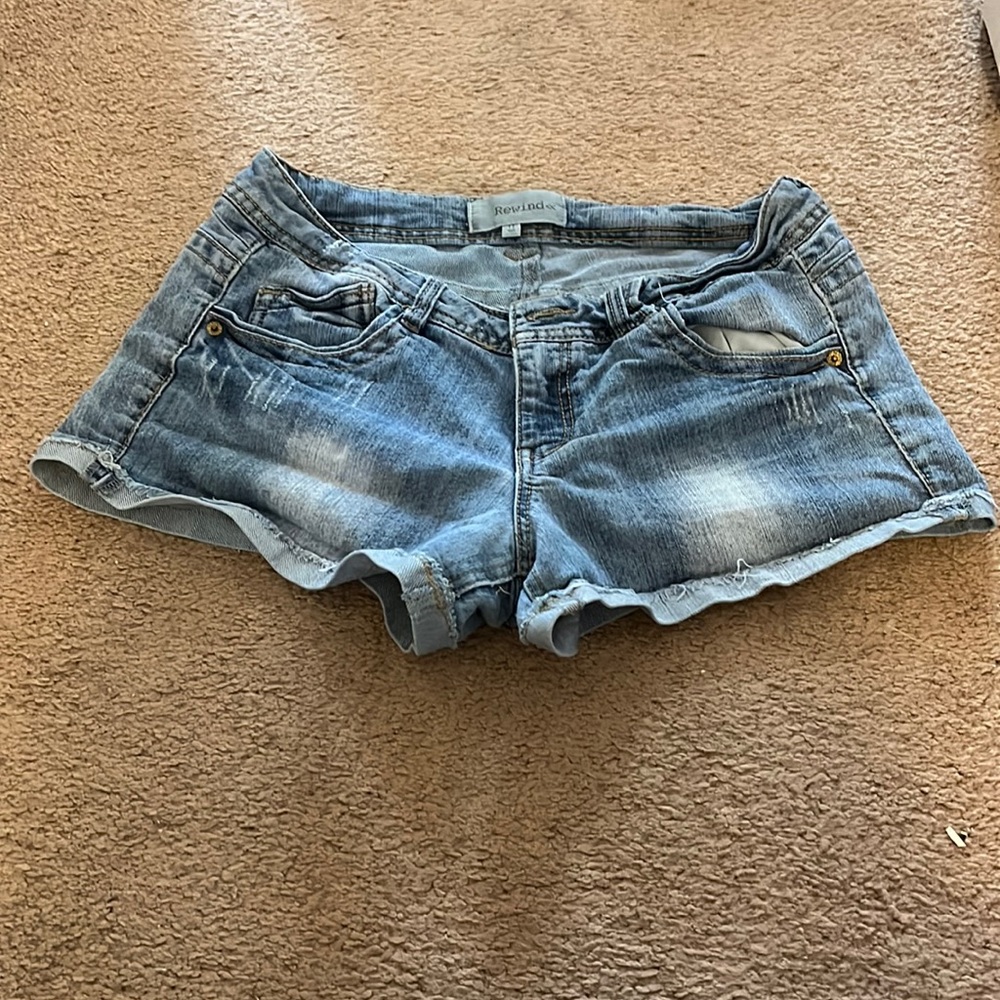 Denim shorts